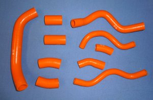 Silicone Water Coolant Hose Kit (10 piece, coloured)