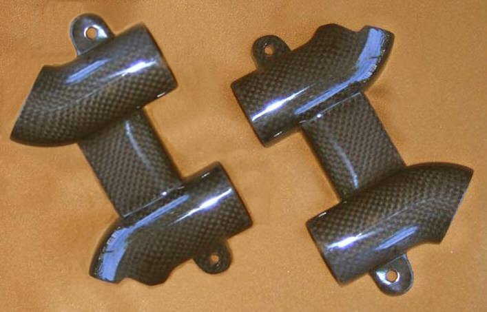 Carbon Fibre 'H' Manifold Covers (pair) (1200)