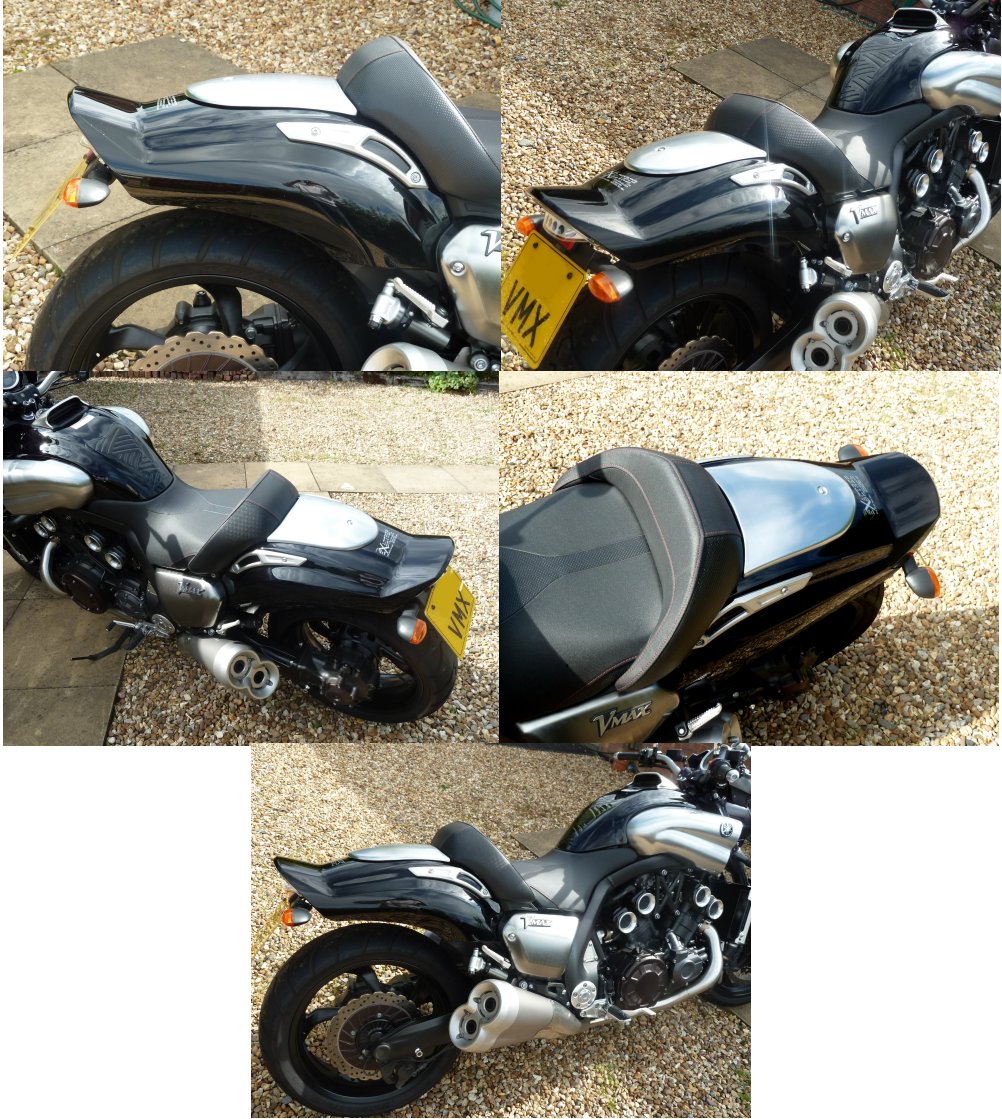 Pillion Seat Infill in Polished Aluminium 