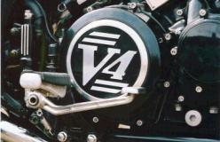  'V-4' Logo Clutch Cover Infill   (1200)